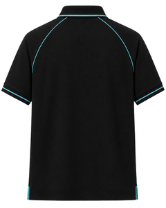 Camiseta Polo Deportiva para Hombre, Color Negro y Azul Cielo, Personalizada por el Fabricante, Transpirable, Informal, para Golf, Ajuste Atlético, Prenda Premium para Verano - Product Image 2