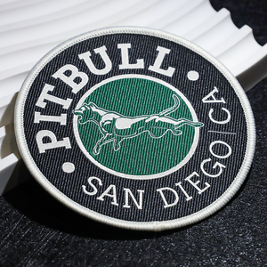 Premium welded edge woven patches and die cut woven patches <b>plus</b> blank woven velcro patch woven badges patches <b>jacket</b> custom - Product Image 1