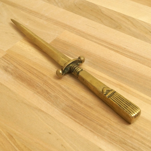Cuchillo para Abrir Cartas y Documentos, Diseño de Ancla, Bronce Vintage Premium, Accesorio Decorativo de Escritorio - Product Image 5