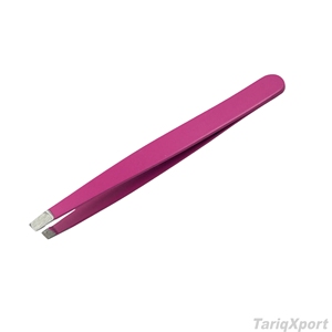 Pinzas Profesionales de Acero Inoxidable para Cejas, Punta Inclinada de Precisión, Marca Privada, Pinzas para Pestañas con Logotipo Personalizado, Herramienta de Belleza - Product Image 4