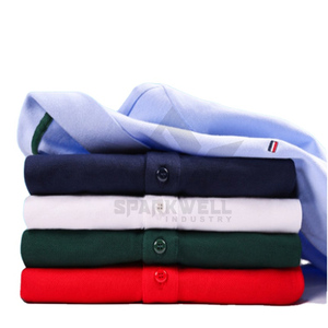 เสื้อโปโลแขนสั้นสีน้ำตาลสำหรับผู้ชาย ผ้าถัก สีพื้น ติดกระดุม สวมใส่สบาย เหมาะสำหรับกอล์ฟ เทนนิส ธุรกิจ ทรงปกติ ระบายอากาศได้ดี - Product Image 6