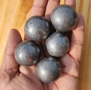 Natural Shungite Sphere <b>Crystal</b> <b>Ball</b> Polished Stone Figurine for Home Decor Business Gift - Product Image 1