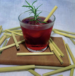 2025 Hot Sale Eco-Friendly Disposable round <b>Grass</b> Straws Bar Drinkware Accessories from Vietnam for Germany market - Product Image 1