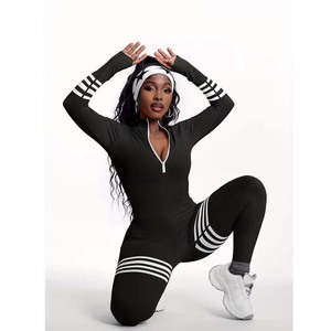 Combinaison de sport Pilates pour femme, justaucorps dos nu, tenue de fitness, vêtement de gym sculptant pour le yoga – Meilleures ventes - Product Image 3