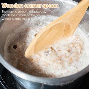 ช้อนชาไม้ทำมือ ผิวเรียบเนียน ช้อนตักน้ำตาลกาแฟ อุปกรณ์ครัวที่ยั่งยืน - Product Image 4