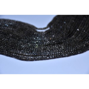 Cuentas de Cuarzo Ahumado Rondelle de 8mm de Alta Calidad, Corte Liso para la Fabricación de Joyas - Venta al por Mayor desde Jaipur, India - Product Image 3