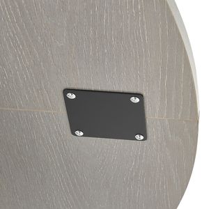 Tavolo da Pranzo Rotondo Moderno in Legno da 47 Pollici per 4-6 Persone, Arredamento per il Tempo Libero con Ripiano Portaoggetti - Product Image 4