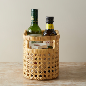 Natural Handwoven Rattan Storage Basket Rectangular <b>Open</b> Design Sustainable Home Organizer Basket Wholesale Bulk Factory Direct - Product Image 5