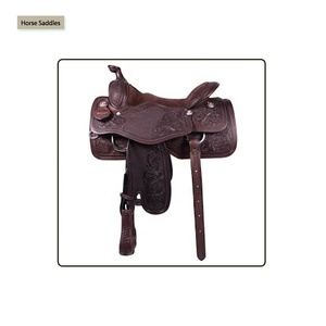Selle Western en cuir de haute qualité pour les courses de chevaux Conception sculptée à la main avec outil de sculpture à un prix raisonnable - Product Image 1