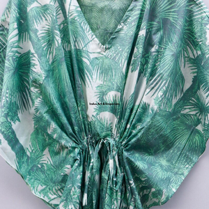Kaftán de algodón estampado a mano al por mayor, kaftán de playa de algodón estampado, vestido de fiesta para mujer, vestido maxi de noche - Product Image 3