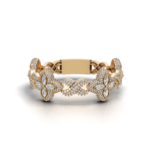 Luxury Iced Out Butterfly Link <b>Bracelet</b> Hip Hop Jewelry 925 Sterling <b>Silver</b> Rhodium Plated Moissanite Gift Party for Men Women - Product Image 3