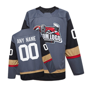 Custom Ice Hockey Jersey Black Yellow Sublimated Print Moisture Wicking Full Sleeve Unisex Adult Apparel - Product Image 4