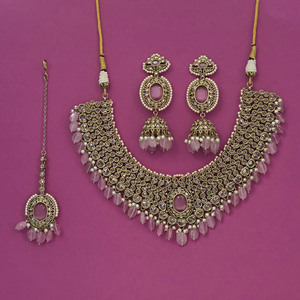 Collier de luxe de haute qualité, design antique, avec placage Mehndi 901716 - Product Image 4