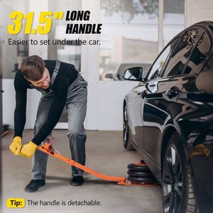 Martinetto Pneumatico da 3 Tonnellate con Capacità di Carico di 5T, Sollevamento Rapido a Tre Sacche, Solleva fino a 15,75 Pollici per Auto - Product Image 3