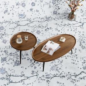 Petite table basse ronde en bois pour salon, design moderne et luxueux, durable et facile à nettoyer, meubles pour la maison, garantie 1 an - Product Image 6