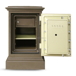 WELKO BOB820 DK Brown Family Safes Fireproof Anti-Theft Stainless Steel <b>Cabinet</b> with Key <b>Lock</b> Home Hotel Use - Product Image 2