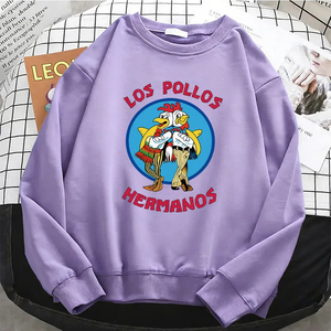 เสื้อฮู้ดดีไซน์ไก่ตลก เสื้อสเวตเชิ้ตผ้าฟลีซอุ่นๆ แบบพื้นฐาน เสื้อคอกลมเนื้อนุ่ม เสื้อผ้าลำลอง - Product Image 3