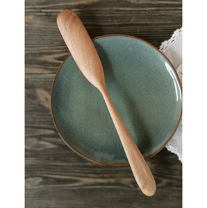 Espátula de Madera Maciza Personalizada con Cabeza Larga, Resistente al Calor y Segura para Alimentos, Ideal para Cocinar y Hornear - Product Image 4