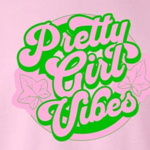 Sudadera con cuello redondo y estampado 'Pink Pretty Girl Vibes', de manga larga con puños acanalados, top casual de forro polar para mujer, para uso diario y estilo urbano - Product Image 5