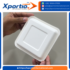 Assiettes en bagasse 1D de qualité supérieure, résistantes à l'huile, écologiques, de qualité alimentaire, certifiées ISO, pour la restauration en gros et les événements. - Product Image 4