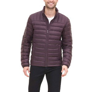 100% Nylon Puffer <b>Jacket</b> with Stand Collar Patchwork Design Streetwear Style - Product Image 4