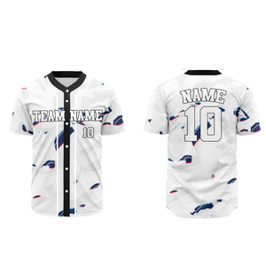 Maillot de baseball personnalisé en tissu doux et léger, sublimation, grande taille, coupe confortable, respirant, haute qualité, nouvelle arrivée - Product Image 2