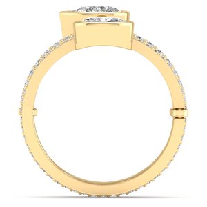 Anillos de compromiso de moissanita de 1.89 quilates con corte de pera en oro amarillo de 14K y 18K y plata de ley 925, precio mayorista de fábrica REYES para mujer - Product Image 4