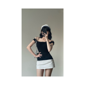 T-shirts pour femmes de style coréen, écologiques, à prix avantageux, taille haute, coupe ajustée, décontractés et élégants, échantillon gratuit - Product Image 5