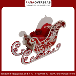 Décorations de noël en métal autoportantes de luxe très demandées ornement de traîneau pour pièce maîtresse décor de Table accessoires pour la maison - Product Image 3