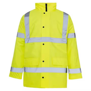 Chaquetas de Seguridad de Invierno de Alta Visibilidad Personalizadas, Fluorescentes, Impermeables, Transpirables y Resistentes al Viento, con Cinta Reflectante - Product Image 3