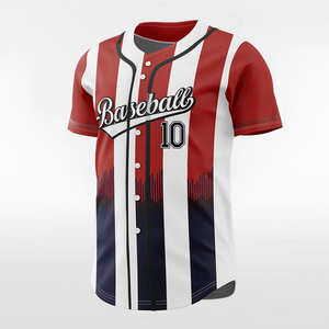 Vente en gros de maillots de baseball unisexes à manches courtes imprimés, séchage rapide, dernier design, meilleure qualité, vêtements de sport avec service OEM ODM - Product Image 2