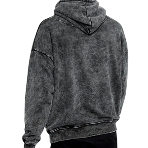 Sweat-shirt à capuche gris foncé pour homme, coupe classique, poche avant, imprimé 26, molleton French Terry, vêtements décontractés d'hiver - Product Image 2