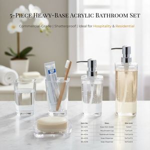 [Holar] Taiwan Made Classic Design Rectangle <b>Soap</b> Dish Clear Acrylic Plastic Minimalist <b>Soap</b> <b>Holders</b> for Bathroom - Product Image 5