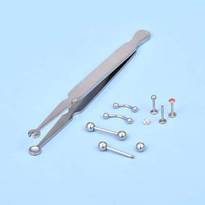 Multi-Purpose <b>Industrial</b> Stainless Steel Manual <b>Piercing</b> Clamp Changing Removing Cartilage Lip Nose <b>Jewellery</b> Ball Back Earrings - Product Image 4