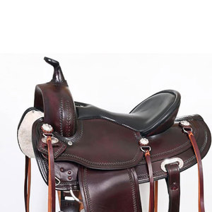 TWILL SPORTS Selle de course en cuir personnalisée avec logo, selle anglaise respirante et légère - Product Image 2