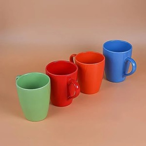 Ensemble de tasses à café en céramique vibrantes, tasses à thé en grès colorées à finition brillante pour la maison, le bureau, la décoration de cuisine et les cadeaux - Product Image 3