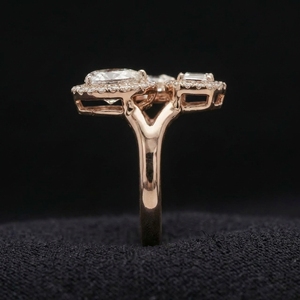 แหวนเพชรทรงหลากหลายขนาด 2.09 กะรัต ทองคำแท้ 14k ทรงมรกต ทรงรี ทรงหยดน้ำ สำหรับงานหมั้น งานแต่งงาน ของขวัญวันครบรอบ ได้รับการรับรองจาก IGI - Product Image 2