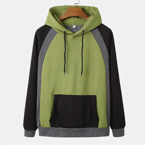 Sweat-shirt à capuche en coton pour homme, tissu doux et respirant, capuche à cordon réglable, manches longues, vêtement décontracté - Product Image 1