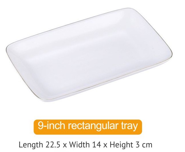 9" rectangular Plate