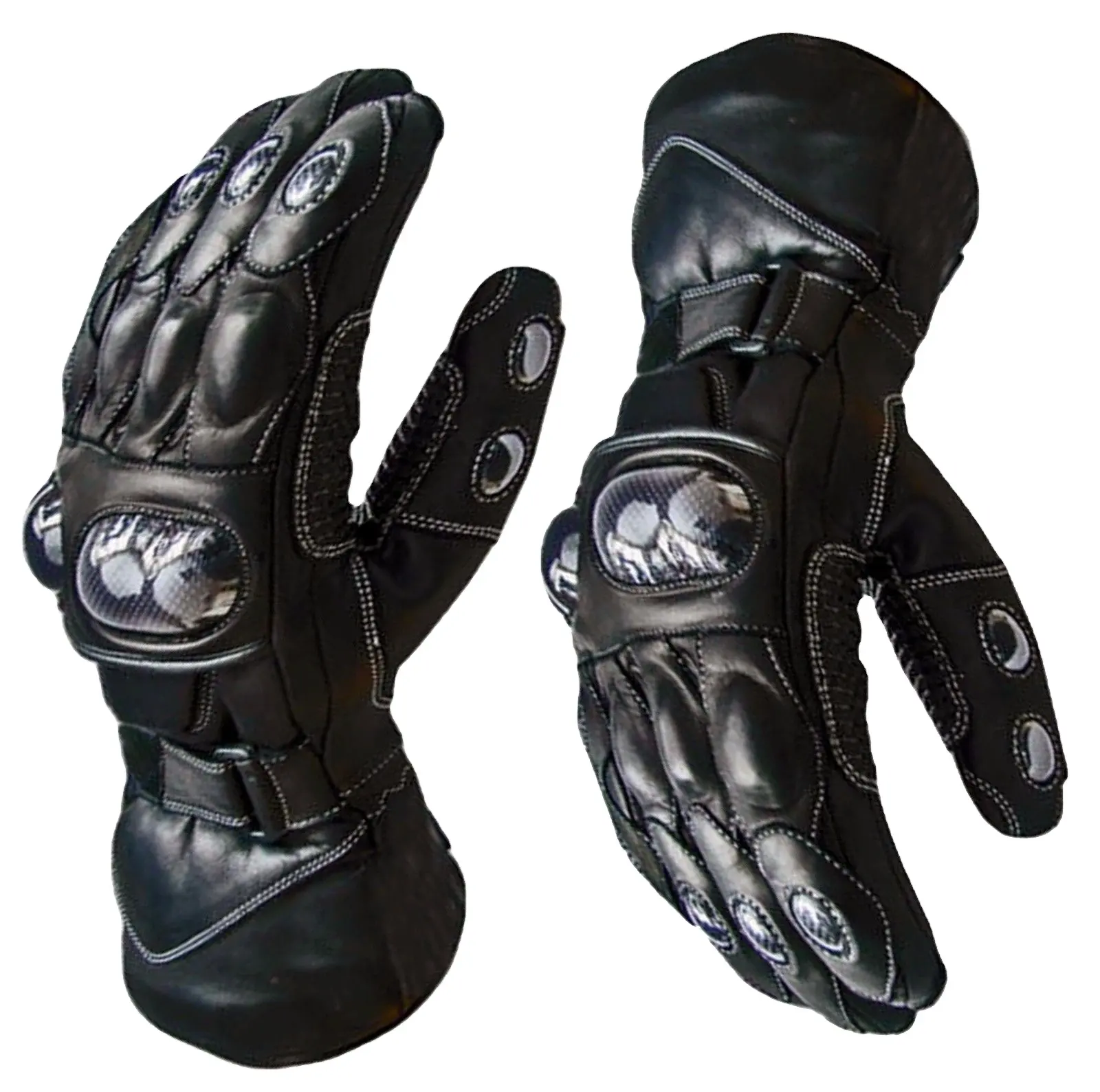 Premium Leather Racing Gloves Motorcycle Riding Knuckle Protect Motorbike Motocross Sports gloves