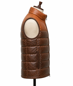 Chaleco Acolchado Informal de Piel de Oveja Genuina de Alta Calidad, Diseño Personalizado, Relleno 100% Poliéster, Secado Rápido, para Invierno - Product Image 4