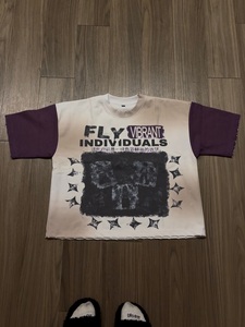 เสื้อยืดโอเวอร์ไซส์ลายกราฟิกแบบกำหนดเองสำหรับผู้ชาย เสื้อยืดผ้าฝ้ายสไตล์สตรีทแวร์วินเทจ พิมพ์ลาย แขนเสื้อตัดสี แฟชั่นลำลอง OEM - Product Image 1