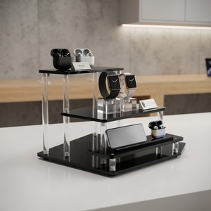 Exhibidor de Cosméticos Acrílico Transparente Desmontable, Organizador de Maquillaje Profesional para Productos de Belleza, Mostrador de Venta - Product Image 3