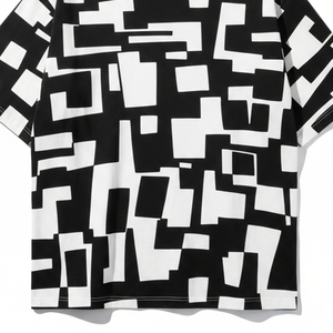 Camiseta de punto transpirable de gran tamaño con logotipo personalizado, 220 g/m², para hombre, 100 % poliéster, hombros caídos, lisa, talla grande - Product Image 2