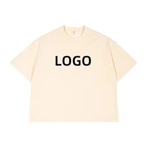 T-shirt en coton vierge 100 % pour hommes, qualité supérieure, coupe ample, épaules tombantes, surdimensionné, vente en gros - Product Image 6