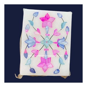 Customization Business Decorative Handmade Product White Marble Inlay <b>Box</b> With Mother Of Pearl Material Use For Home Decoration - Product Image 6