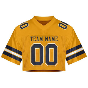 Maillot de football personnalisé pour femme et fille, crop top en mesh personnalisé, maillots de football universitaires sur mesure - Product Image 1