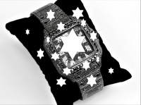 Montre automatique carrée pour homme, style Hip Hop de luxe, entièrement sertie de moissanite noire, chiffres arabes, mécanique