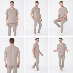 Blusa Médica con Cuello en V para Mujer, Manga Corta, Uniforme de Hospital y Enfermería para Trabajo Clínico - Product Image 6