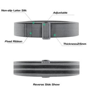 Bandes de Résistance Fines Antidérapantes en Tissu Polyester Coton Haute Élasticité, Cercle Ajustable pour Exercices de Fitness, Squats, Corps et Jambes, OEM - Product Image 2